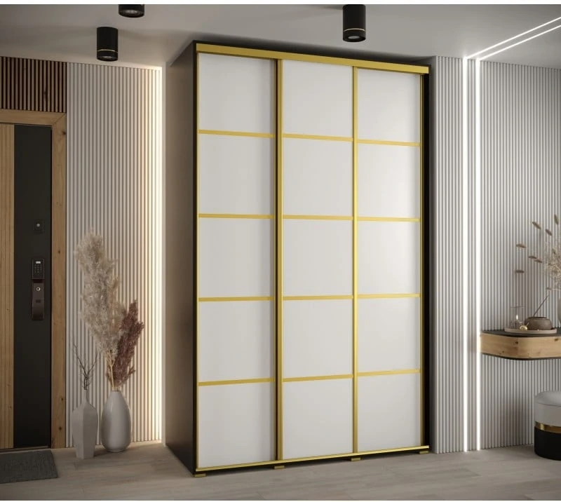 Šatní skříň s posuvnými dveřmi Davos 4 160, hloubka 60 cm