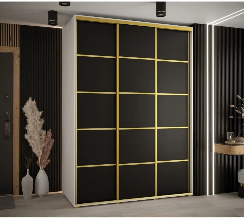 Šatní skříň s posuvnými dveřmi Davos 4 170, hloubka 60 cm
