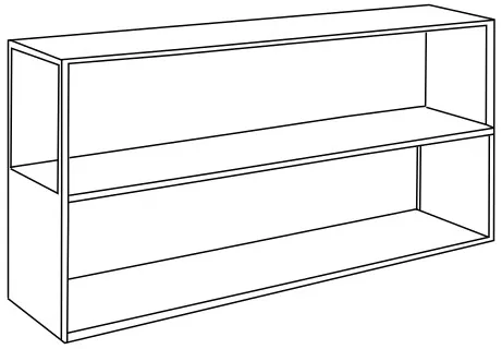 Regál Hyller Side Metal 150x75 cm — 4