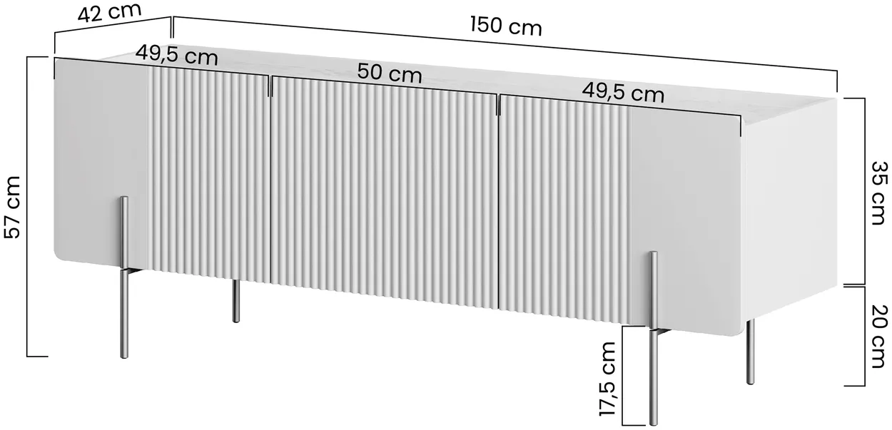 TV stolík 150 Malmi — 5