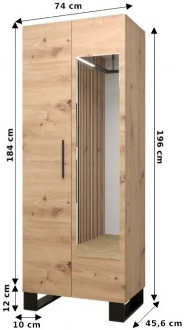 Skriňa so zrkadlom Artin — 3