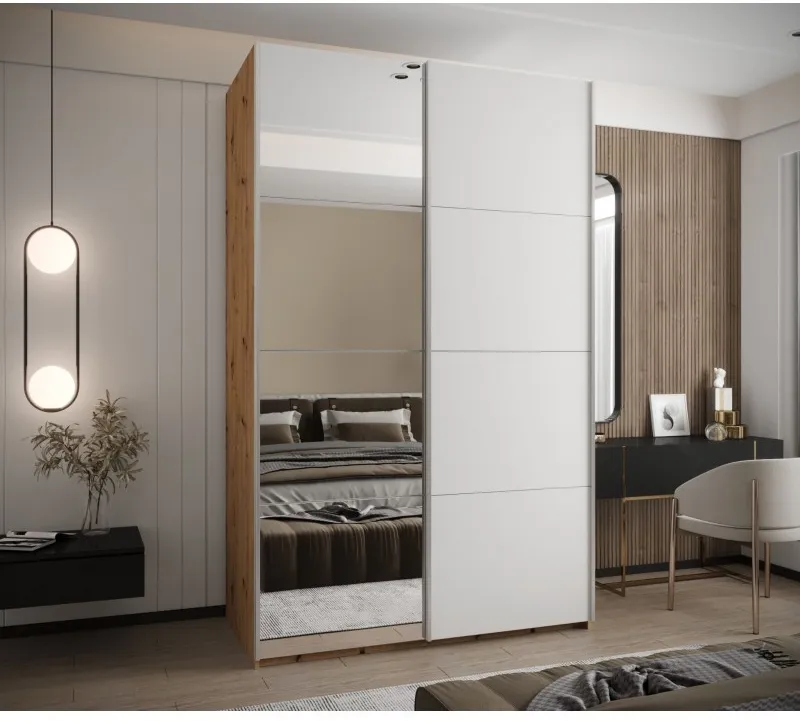 Skriňa s posuvnými dverami so zrkadlom Lux 3 160 — 2