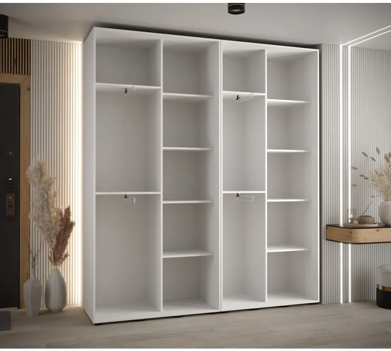 Skriňa s posuvnými dverami so zrkadlom Davos 5 210 cm 45 cm hĺbky — 2