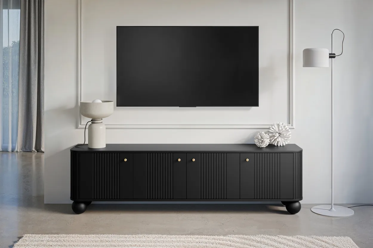 TV stolík Vesper 187 4D s guľovitými nožičkami — 2