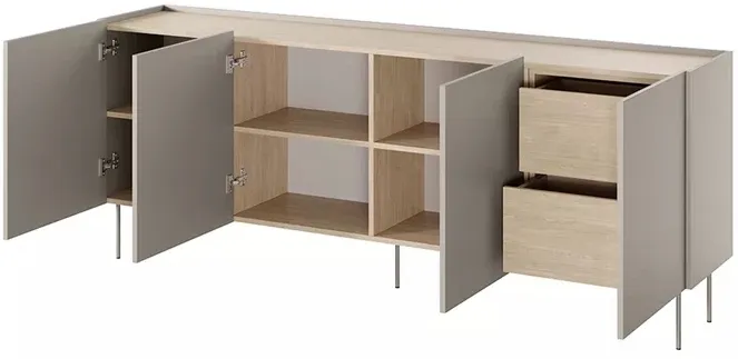 Komoda Desin 220 cm s 2 zásuvkami — 3