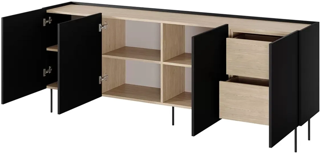 Komoda Desin 220 cm s 2 zásuvkami — 7