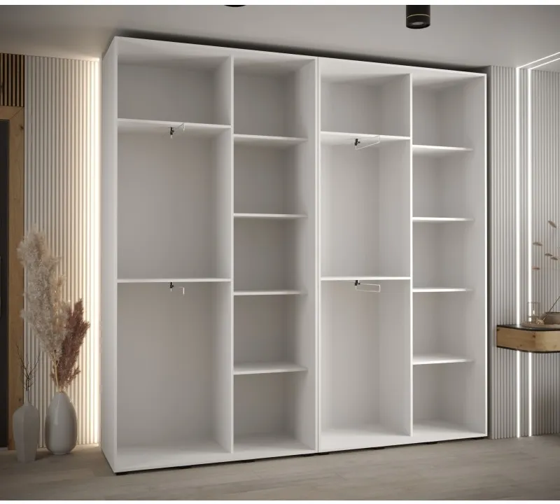 Skriňa s posuvnými dverami so zrkadlom Davos 5 240 45 cm hĺbky — 5