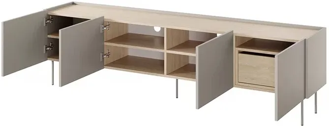 TV stolík Desin 220 cm so zásuvkou — 3