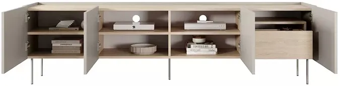 TV stolík Desin 220 cm so zásuvkou — 6