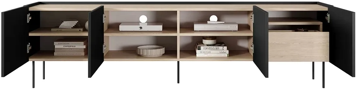 TV stolík Desin 220 cm so zásuvkou — 6