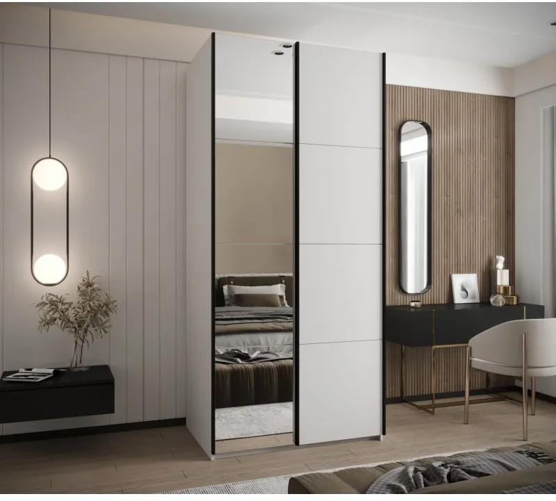 Skriňa s posuvnými dverami so zrkadlom Lux 3 100 — 2