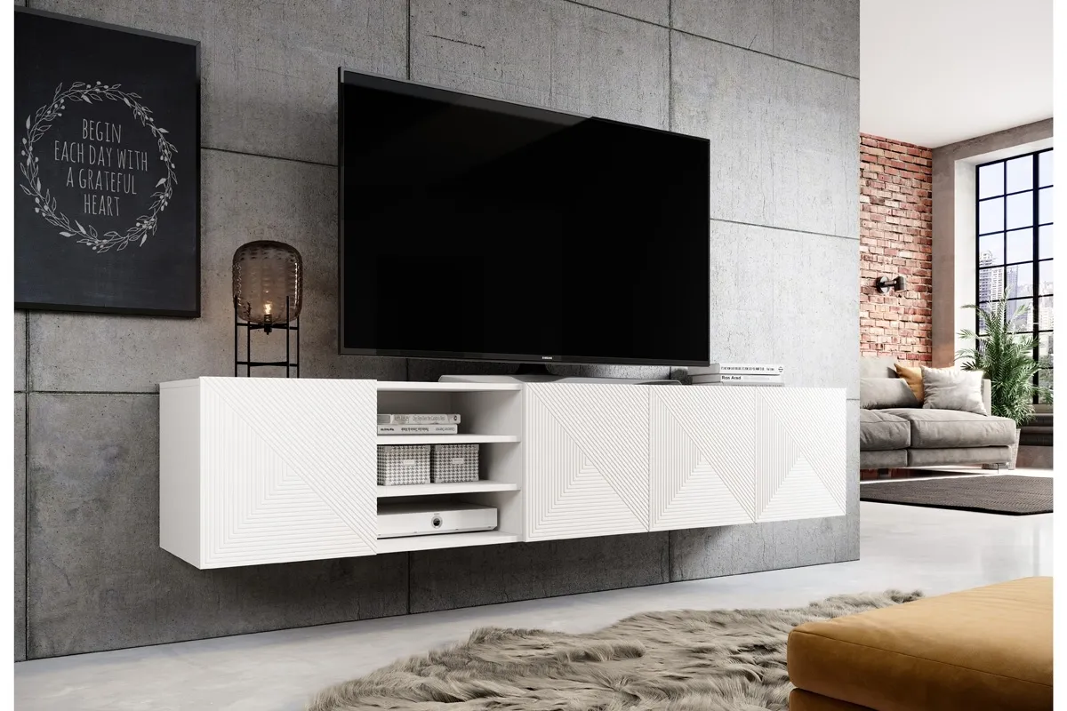 TV stolík závesný s výklenkom Asha 200 cm — 4