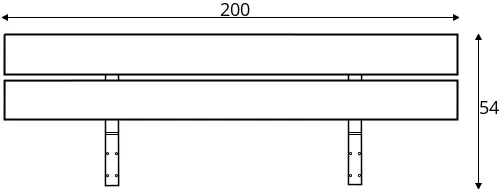 Záhlavie 80639 k posteli 200x200 cm — 2