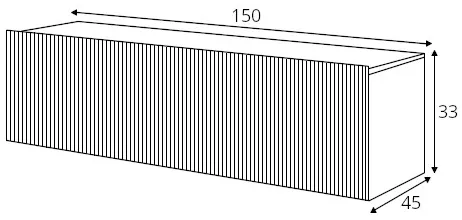 TV stolík závesný Nicole 150 cm — 4