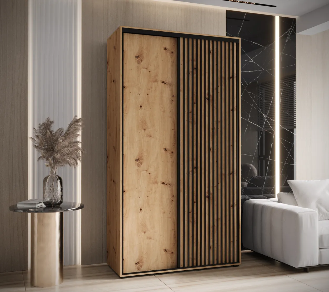 Skriňa s posuvnými dverami Sapporo 1 140 cm 60 cm — 2