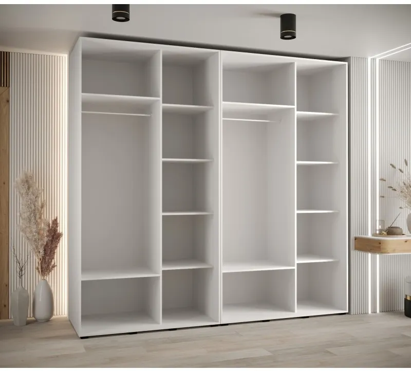 Skriňa s posuvnými dverami so zrkadlom Davos 5 250 60 cm hĺbky — 5