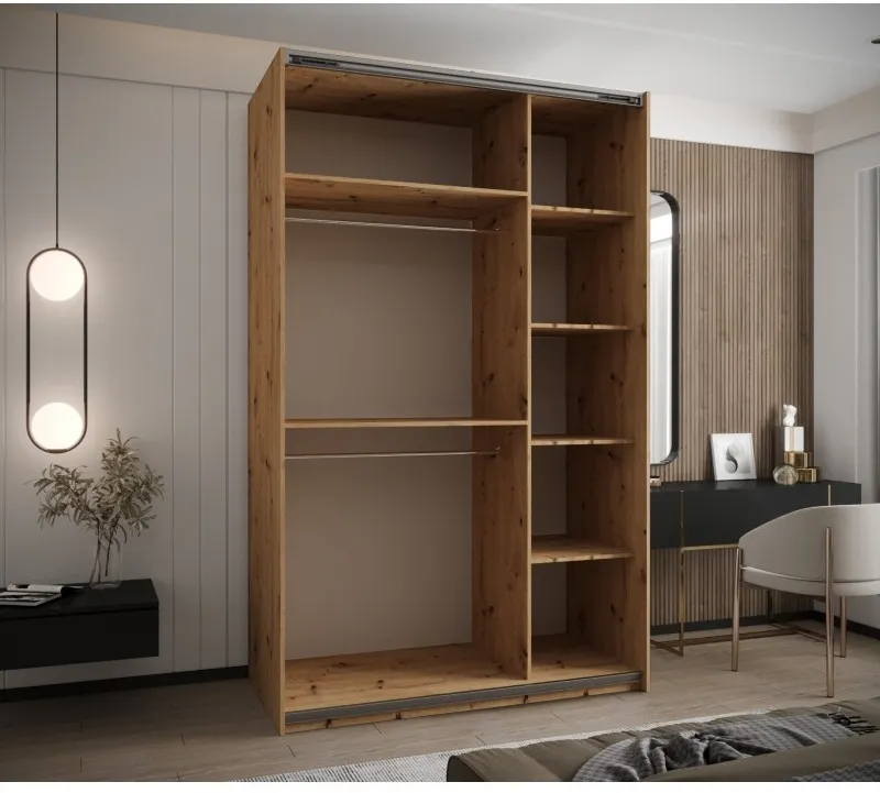 Skriňa s posuvnými dverami so zrkadlom Lux 3 150 — 3