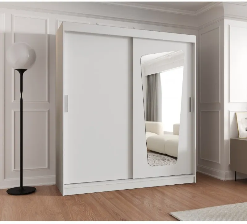 Skriňa s posuvnými dverami so zrkadlom Moka 180 cm — 2