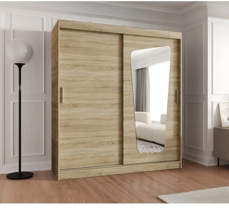 Skriňa s posuvnými dverami so zrkadlom Moka 180 cm — 5