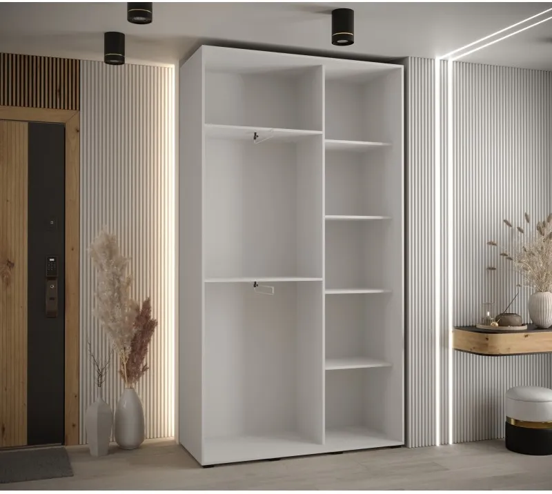 Skriňa s posuvnými dverami so zrkadlom Lanko 2 140 cm 45 cm hĺbky — 5