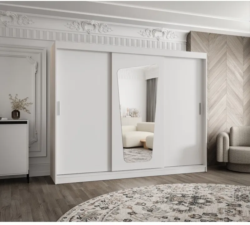 Skriňa s posuvnými dverami so zrkadlom Moka 250 cm — 2