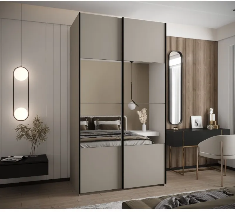 Skriňa s posuvnými dverami so zrkadlom Lux 4 130 — 2
