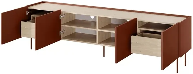 TV stolík Desin 220 cm s 2 zásuvkami — 7