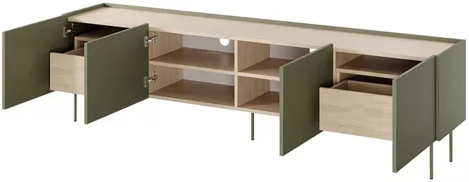 TV stolík Desin 220 cm s 2 zásuvkami — 3