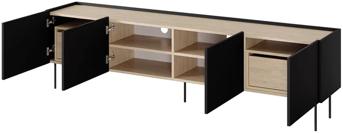 TV stolík Desin 220 cm s 2 zásuvkami — 3