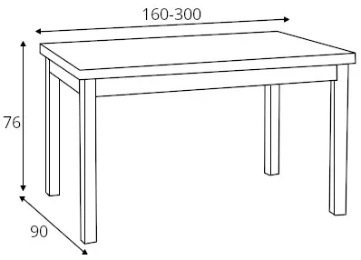 Moderný rozkladací stôl do jedálne Seweryn — 3
