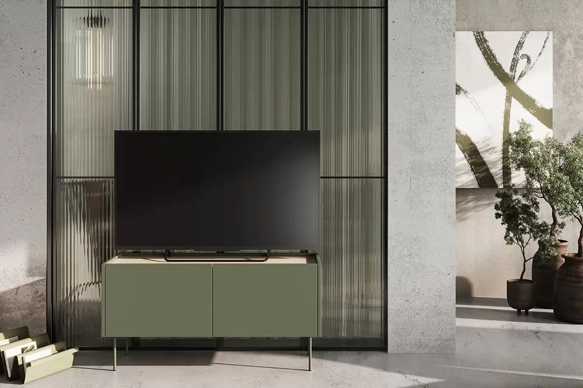 TV stolík Desin 120 cm so zásuvkou — 2