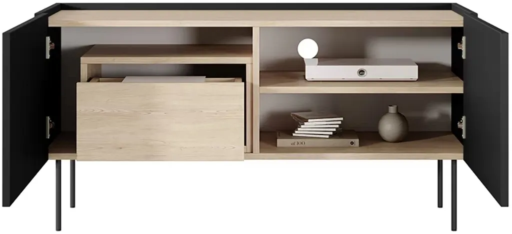 TV stolík Desin 120 cm so zásuvkou — 6