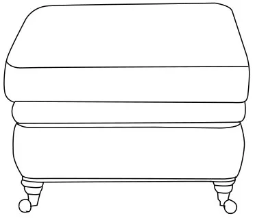 Taburet Chesterfield Oxford 75x70 cm — 5