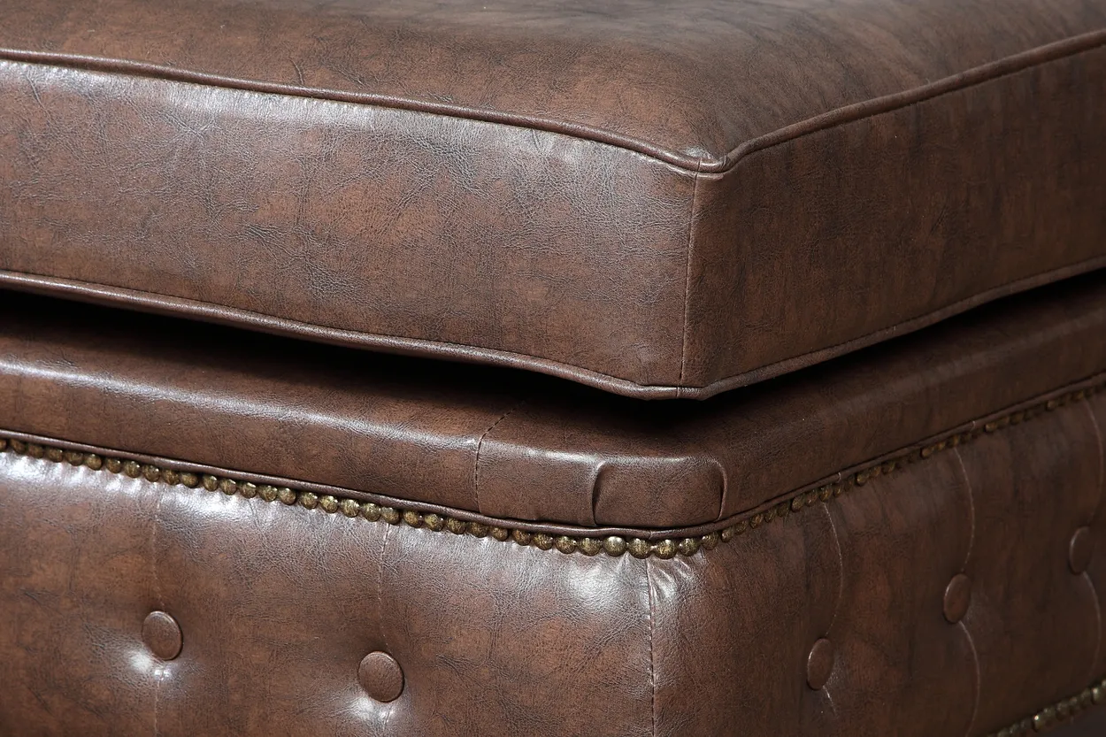 Taburet Chesterfield Oxford 75x70 cm — 2