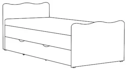 Posteľ 80222 s priestrannou zásuvkou 80x200 cm — 7