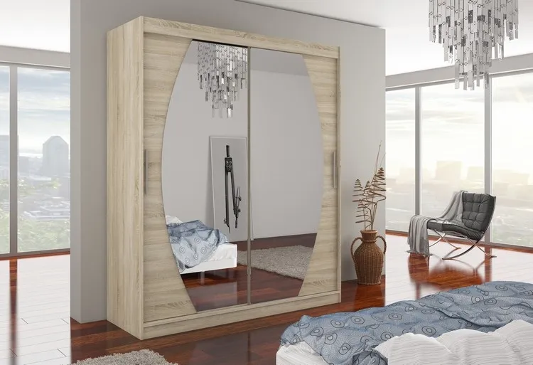 Skriňa s posuvnými dverami so zrkadlom Baltimore 180 cm — 3