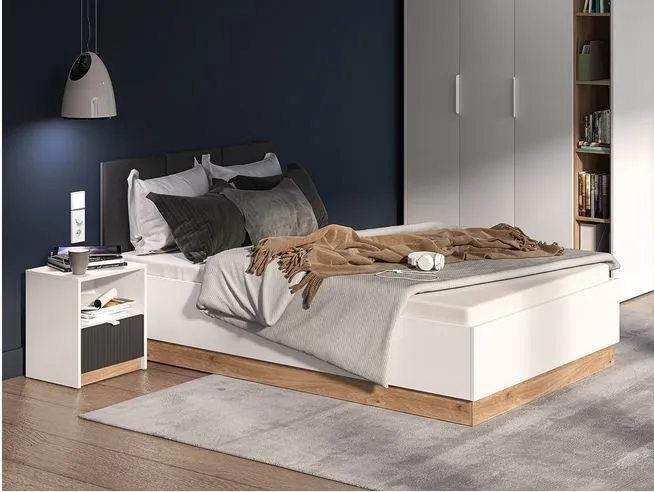 Posteľ 120 s výklopným roštom a úložným priestorom Torino — 2