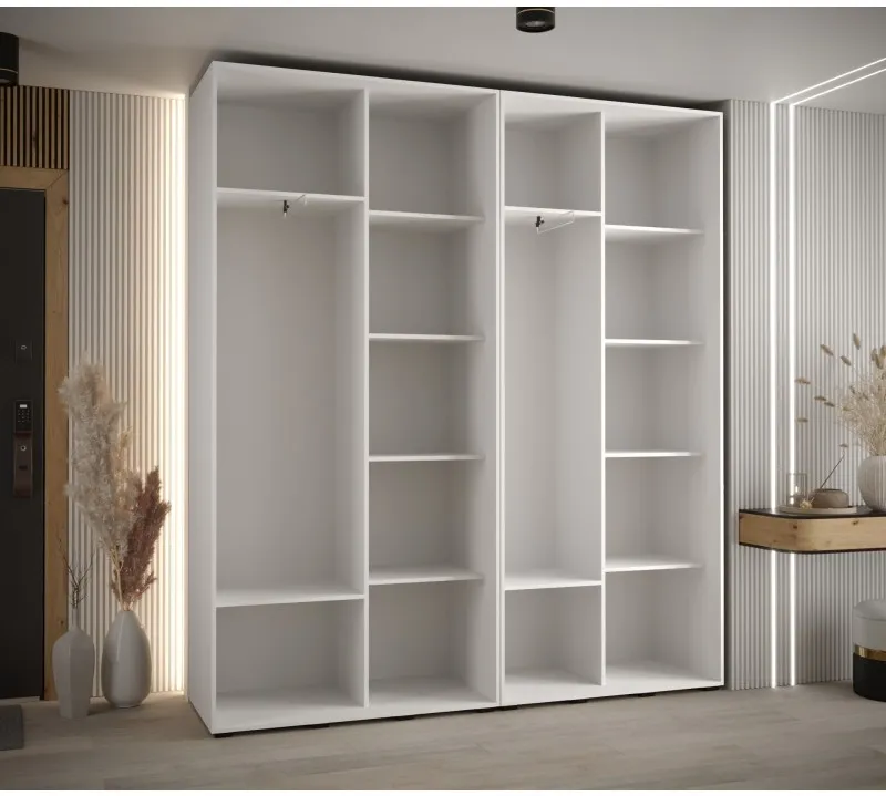 Skriňa s posuvnými dverami so zrkadlom Davos 5 220 cm 45 cm hĺbky — 3