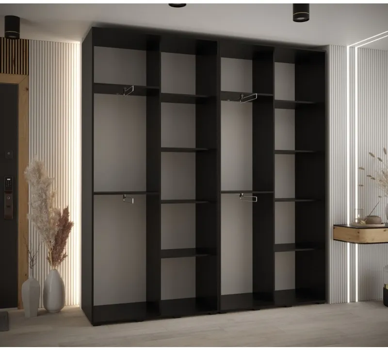 Skriňa s posuvnými dverami so zrkadlom Davos 5 220 cm 45 cm hĺbky — 2