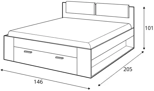 Posteľ Galaxy 140 — 2