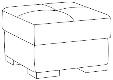 Taburet Modeno Mini s úložným priestorom — 5