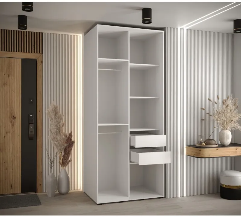 Posuvná skriňa Davos 4 110 cm, hĺbka 60 cm — 2
