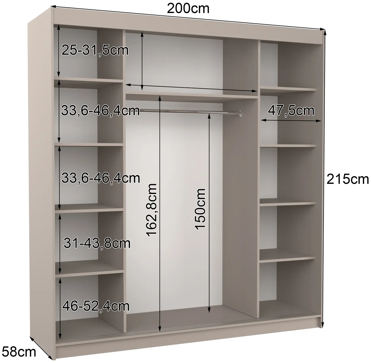 Skriňa Esteva 200 cm — 4