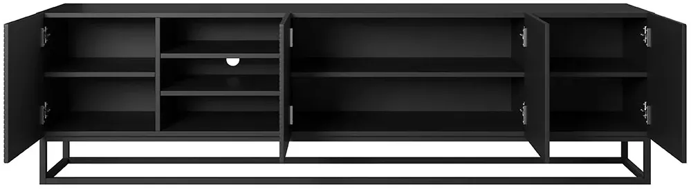 TV stolík Asha 200 s výklenkom na kovovom ráme — 5