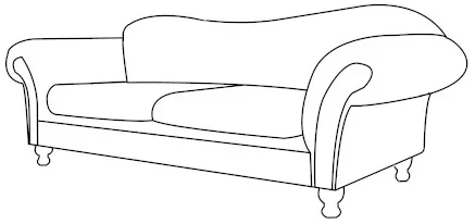 Trojmiestna pohovka Chesterfield Sheffield — 9