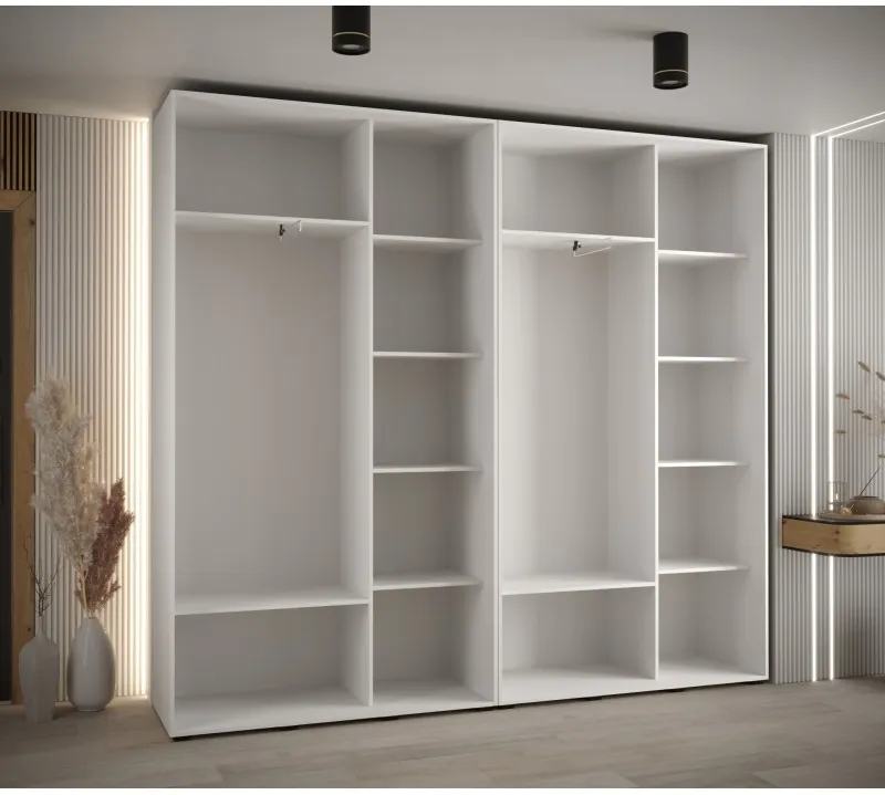 Skriňa s posuvnými dverami so zrkadlom Davos 5 250 45 cm hĺbky — 3