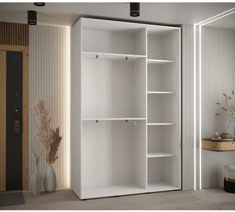 Skriňa s posuvnými dverami so zrkadlom Lanko 2 150 cm 45 cm hĺbky — 5