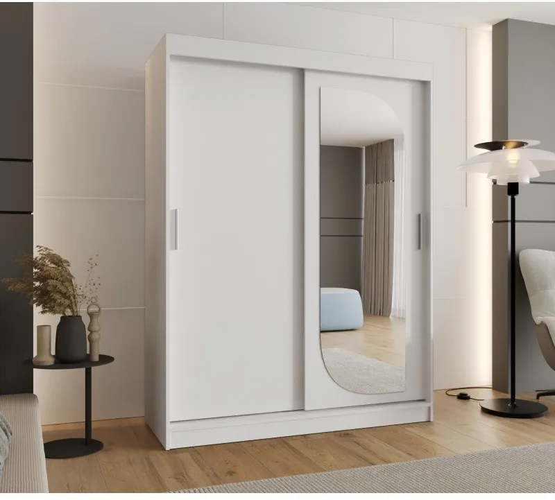 Skriňa s posuvnými dverami so zrkadlom Lucy 150 cm — 2