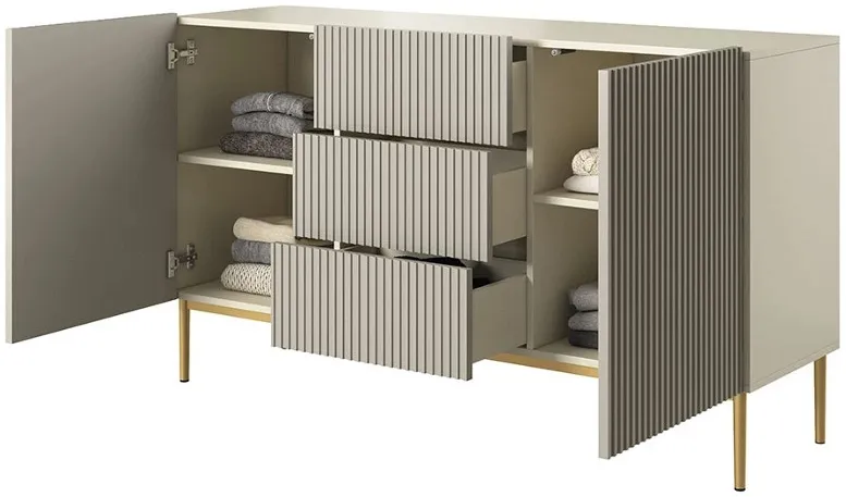 Komoda Nicole 150 s tromi zásuvkami — 6