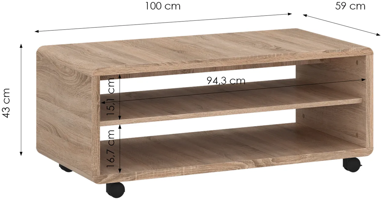 Odkladací stolík Roll Box — 2